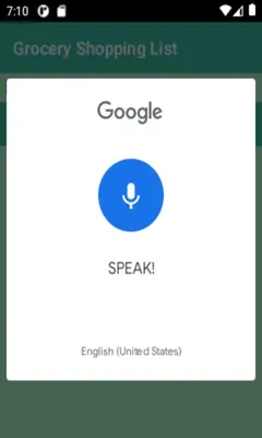Grocery Shopping List android App screenshot 3
